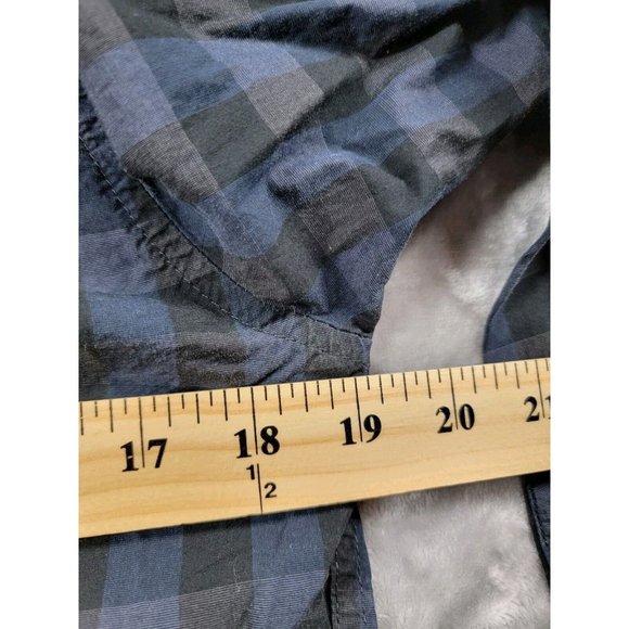 Structure Mens blue, black Medium Modern Fit Long Sleeve Button Down plaid Shirt - Picture 3 of 5